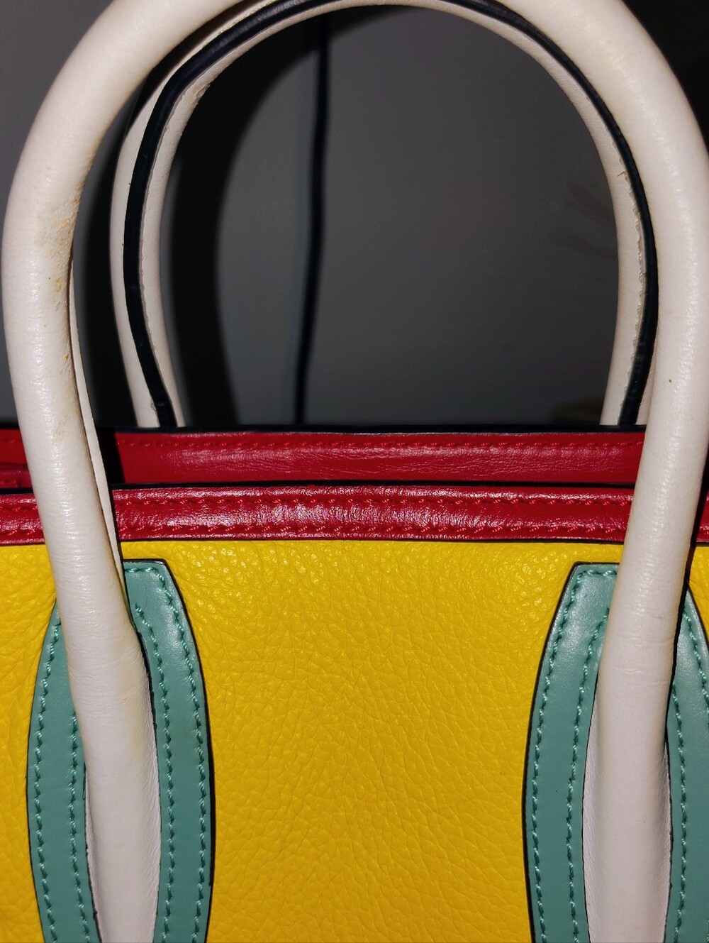 Christian Louboutin Paloma S mini Smiley Calf Empire Tote Bag - Picture 6 of 9